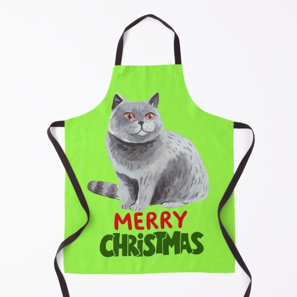 Aperçu de l'œuvre Cute British Shorthair Merry Christmas Holiday Art créée et vendue par stormk10.