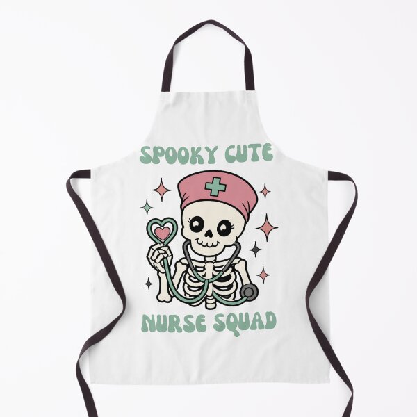 Item preview, Spooky Cute Nurse Squad Skeleton Stethoscope Halloween Sticker Art designed and sold by wildsilencee.