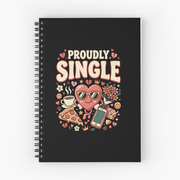 Item preview, Funny Single Life ”Proudly Single” Dating Humor Gift for Singles designed and sold by AmeliaShirts.
