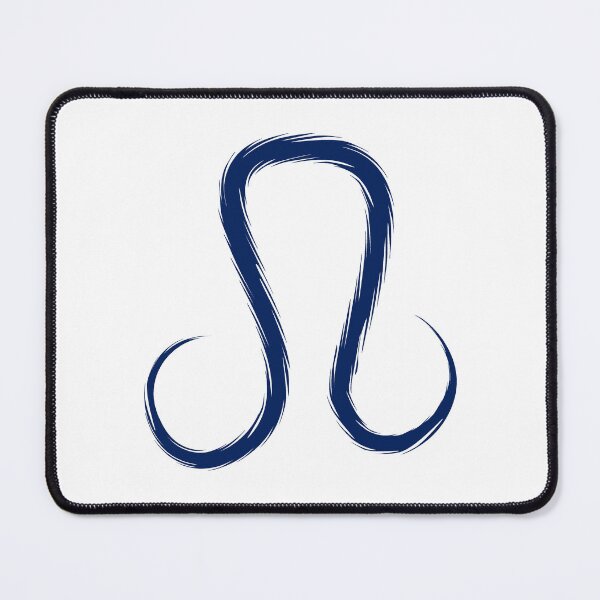 Item preview, Navy Blue Leo Lion Zodiac Symbol Design designed and sold by pattern-archive.
