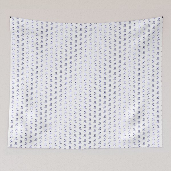 Item preview, Blue Leo Lion Zodiac Symbol Design designed and sold by pattern-archive.