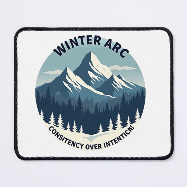Item preview, Winter Arc Consistency Mountain Crest Badge Outdoor designed and sold by joy-Moons.