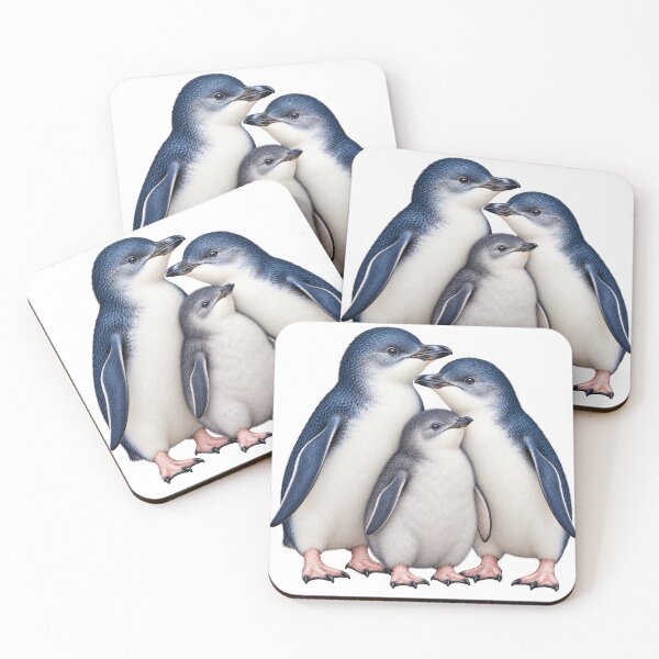 Item preview, Little Penguin Family of Gabo Island Eudyptula minor designed and sold by Colin Dixon.