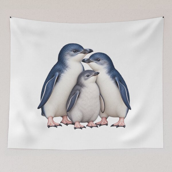 Item preview, Little Penguin Family of Gabo Island Eudyptula minor designed and sold by Colin Dixon.