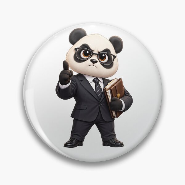 Item preview, Panda Lawyer – Funny Panda Attorney Cartoon designed and sold by SmilefromAlex.