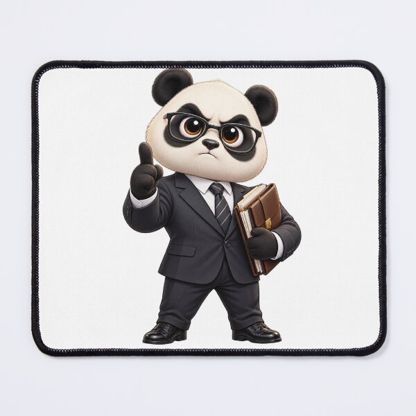 Item preview, Panda Lawyer – Funny Panda Attorney Cartoon designed and sold by SmilefromAlex.