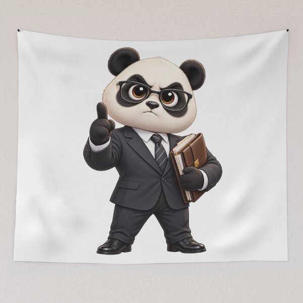 Item preview, Panda Lawyer – Funny Panda Attorney Cartoon designed and sold by SmilefromAlex.