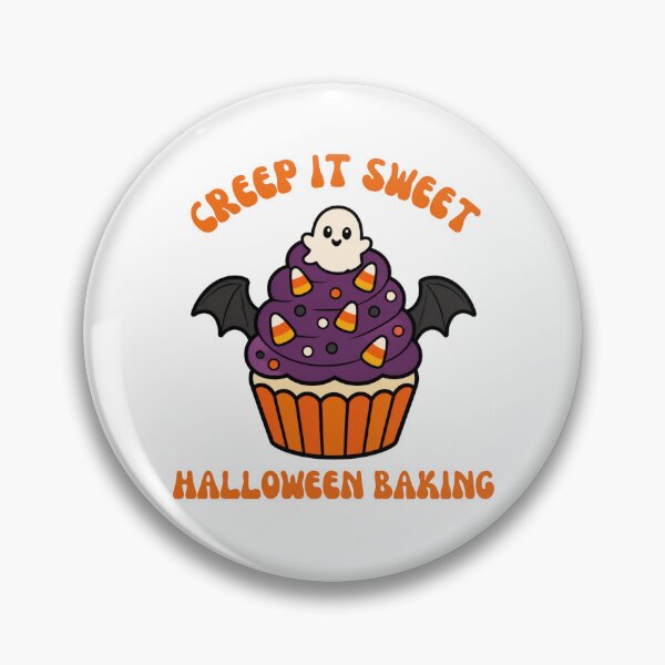 Item preview, Creep It Sweet Cute Bat Cupcake Halloween Baker Sticker Art designed and sold by wildsilencee.