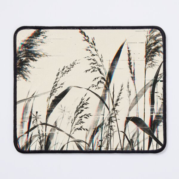 Item preview, Glitchcore Minimalist Wild Grasses Art designed and sold by Elżbieta Kaps.