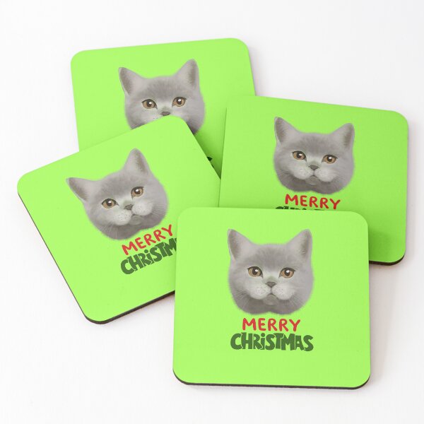 Item preview, Cute British Shorthair Merry Christmas Holiday Art designed and sold by stormk10.