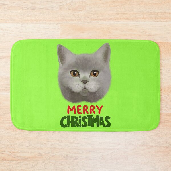 Item preview, Cute British Shorthair Merry Christmas Holiday Art designed and sold by stormk10.
