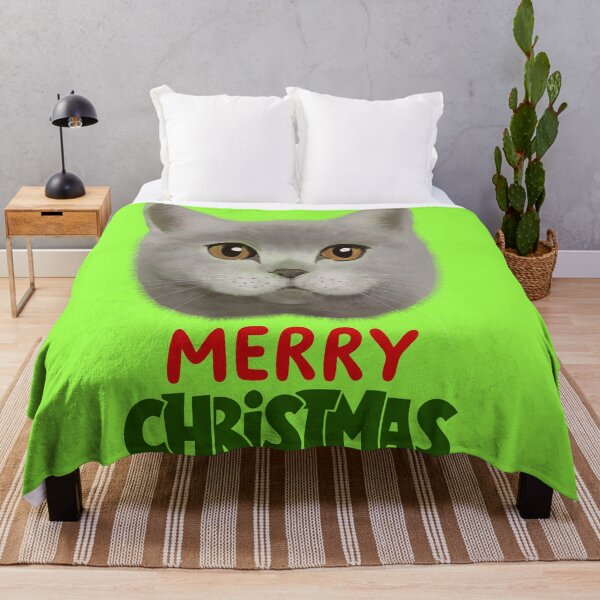 Item preview, Cute British Shorthair Merry Christmas Holiday Art designed and sold by stormk10.