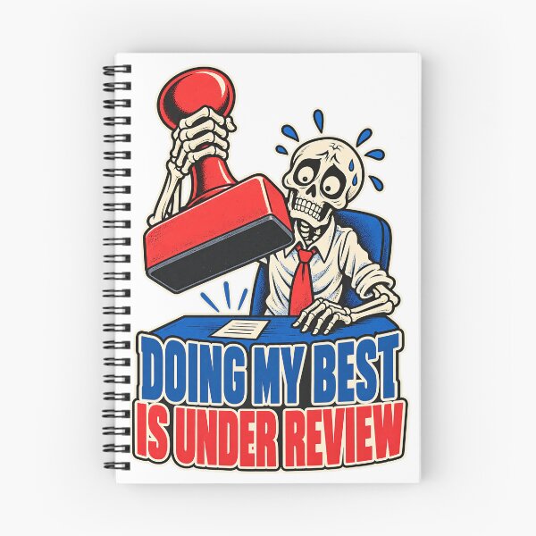 Item preview, Doing My Best Is Under Review - Funny Skeleton designed and sold by about-that.
