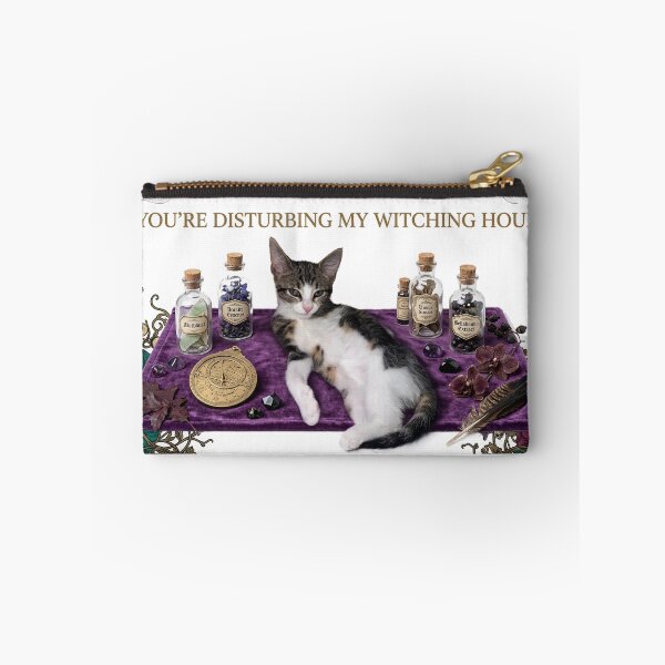 Item preview, Youre Disturbing My Witching Hour Cute Cat Halloween designed and sold by MeliMedO Art.