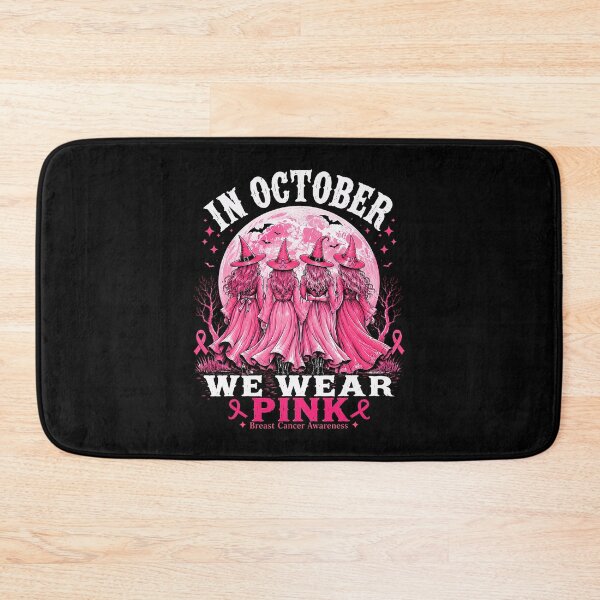 Item preview, In October We Wear Pink Witch Breast Cancer Awareness designed and sold by OddPopARt.