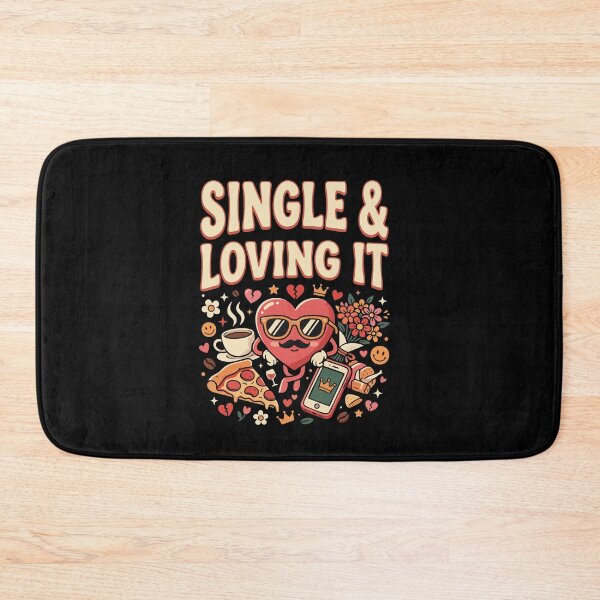 Item preview, Funny Single Life ”Single & Loving It” Dating Humor Gift for Singles designed and sold by AmeliaShirts.