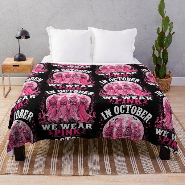 Item preview, In October We Wear Pink Witch Breast Cancer Awareness designed and sold by OddPopARt.