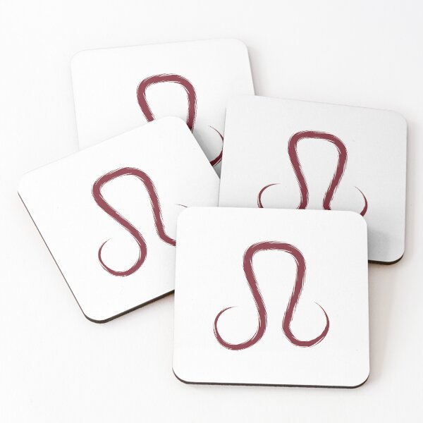 Item preview, Burgundy Leo Lion Zodiac Symbol Design designed and sold by pattern-archive.