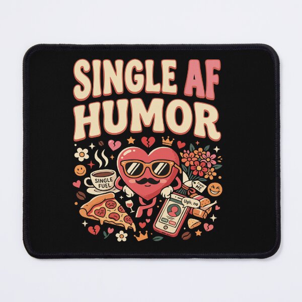 Item preview, Funny Single Life ”Single AF Humor” Dating Humor Gift for Singles designed and sold by AmeliaShirts.