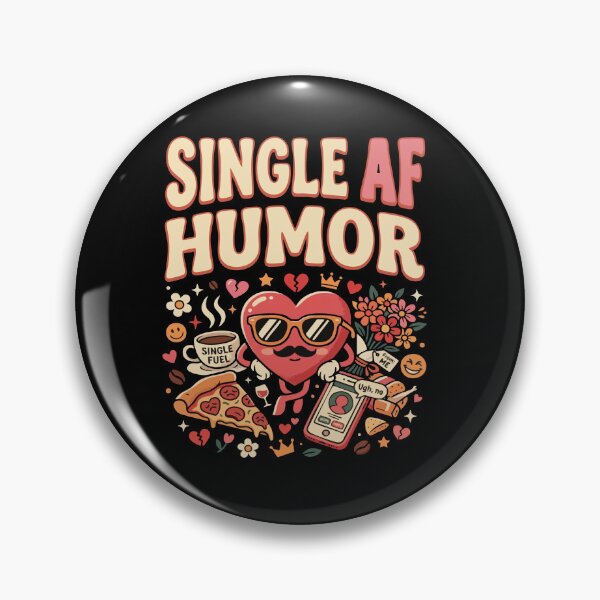 Item preview, Funny Single Life ”Single AF Humor” Dating Humor Gift for Singles designed and sold by AmeliaShirts.