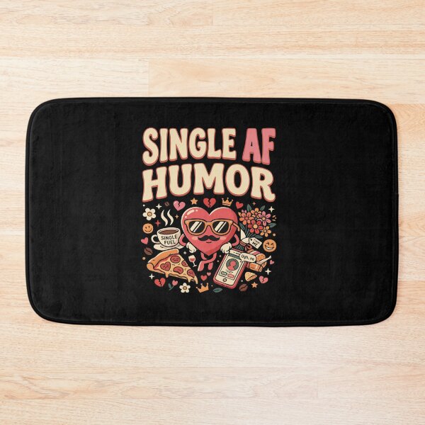 Artikelvorschau, Witzige Sprüche über das Single-Leben – „Single AF Humor“ – Dating-Humor-Geschenk für Singles entworfen und verkauft von AmeliaShirts.