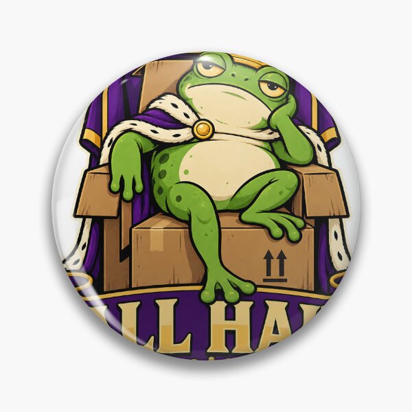 Item preview, All Hail the Bare Minimum - Funny Frog designed and sold by about-that.