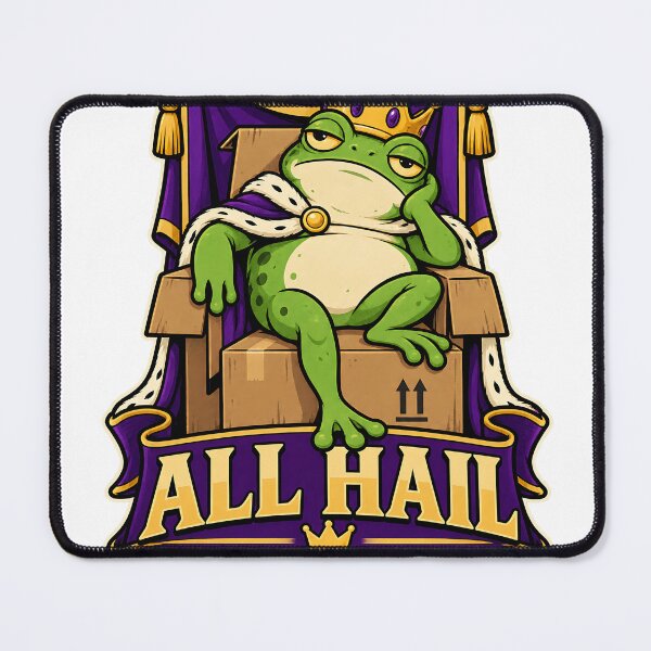 Item preview, All Hail the Bare Minimum - Funny Frog designed and sold by about-that.