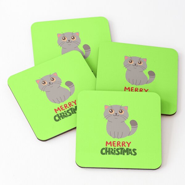Item preview, Cute British Shorthair Merry Christmas Holiday Art designed and sold by stormk10.