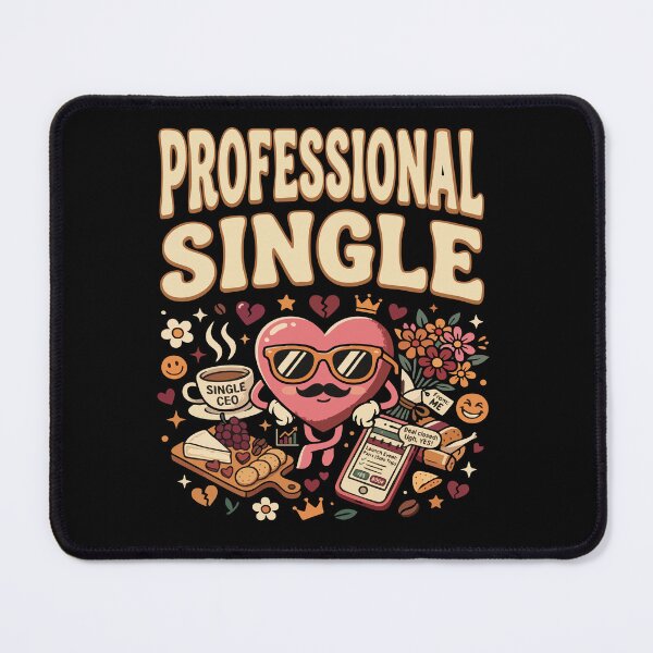 Item preview, Funny Single Life ”Professional Single” Dating Humor Gift for Singles designed and sold by AmeliaShirts.