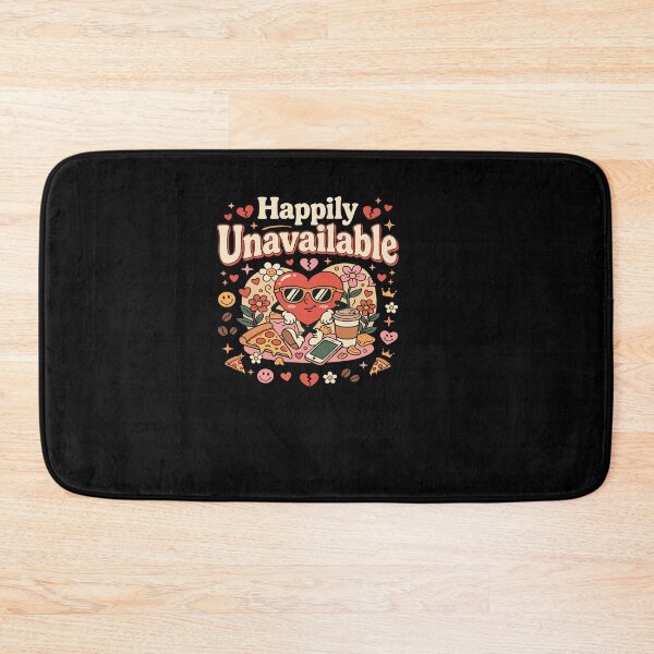 Item preview, Funny Single Life ”Happily Unavailable” Dating Humor Gift for Singles designed and sold by AmeliaShirts.