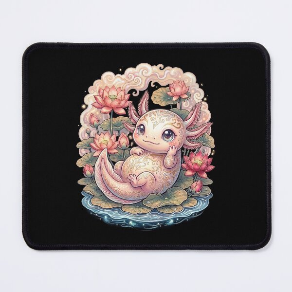 Item preview, The Sacred Bloom - Baby Irezumi Axolotl designed and sold by HexOne.