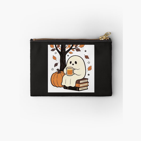 Item preview, Cute Cozy Ghost Reading Book Autumn Fall Vibes Sticker designed and sold by Ink-CanvasIC.