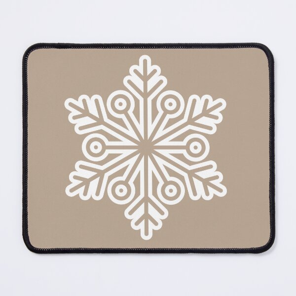 Item preview, Winter Snowflake Muted Khaki Gray Seamless Pattern Art designed and sold by ​Jyoti Digital Artist.