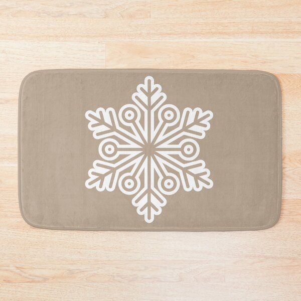 Item preview, Winter Snowflake Muted Khaki Gray Seamless Pattern Art designed and sold by ​Jyoti Digital Artist.