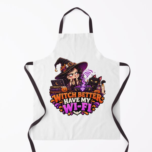 Item preview, Witch WiFi Halloween Funny Spooky Design designed and sold by Pixanova.