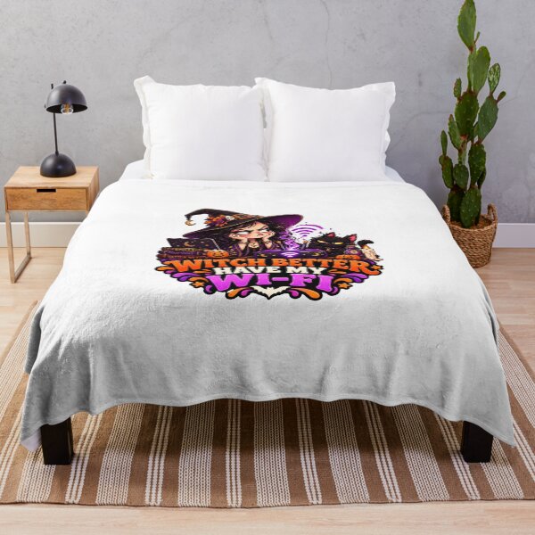 Item preview, Witch WiFi Halloween Funny Spooky Design designed and sold by Pixanova.