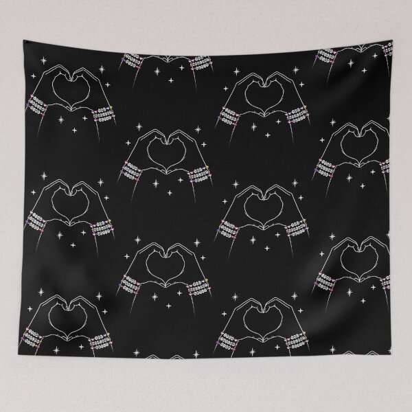 Item preview, It's a Taylor Vibe Groovy Swiftie Heart Hands designed and sold by OddPopARt.