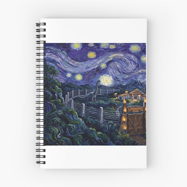 Item preview, Jurassic Park Starry Night Dinosaur Landscape designed and sold by Bad-Decisions-Designs.