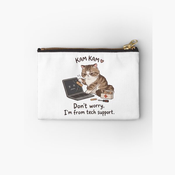 Item preview, Tech Support Cat - Funny Broken Laptop Repair Cute Fluffy Cat designed and sold by PetalsPaws.