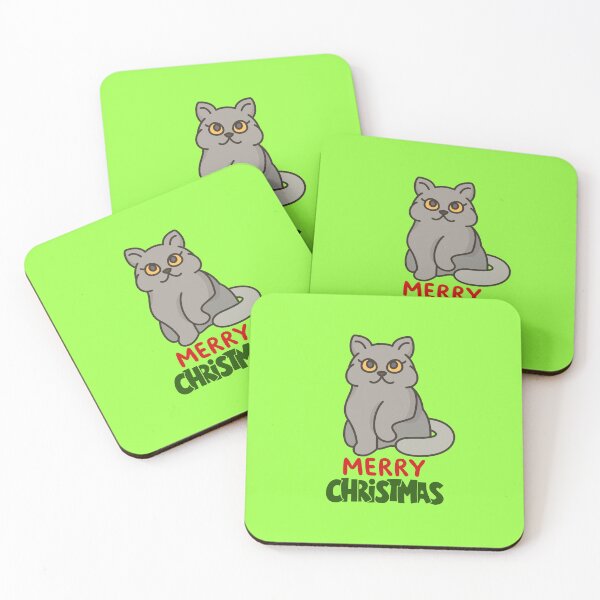 Item preview, Cute British Shorthair Merry Christmas Holiday Art designed and sold by stormk10.
