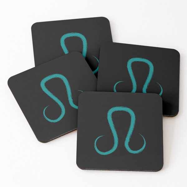 Item preview, Teal Leo Lion Zodiac Symbol Design designed and sold by pattern-archive.