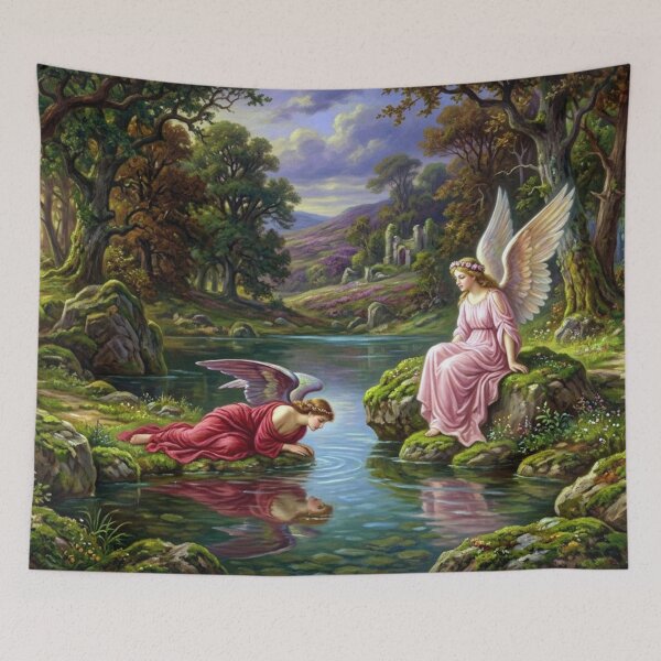 Item preview, Enchanted Angels at the Forest Lake designed and sold by Sigtrix.