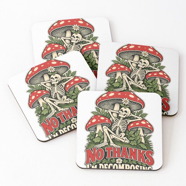 Item preview, No Thanks I'm Decomposing - Funny Mushroom designed and sold by about-that.