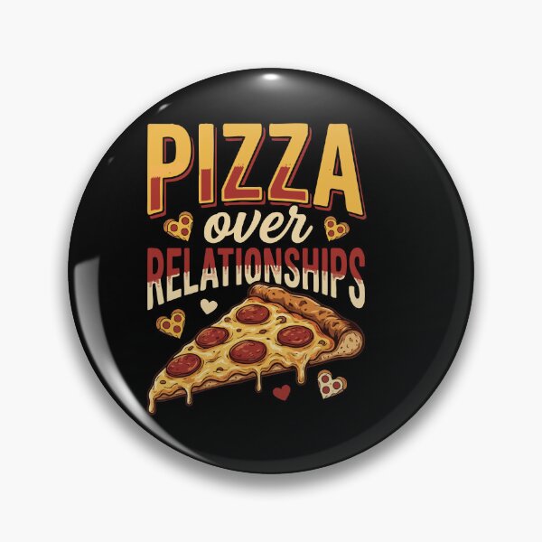 Item preview, Single & Food  For Life ”Pizza Over Relationships” Dating Humor Gift for Singles designed and sold by AmeliaShirts.