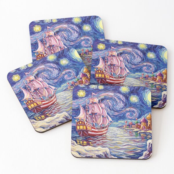 Item preview, Good Ship Lollipop Starry Night Candy Sea designed and sold by Bad-Decisions-Designs.