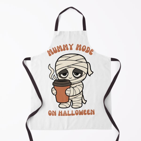 Item preview, Tired Mummy Mode Cute Coffee Mummy Halloween Sticker Art designed and sold by wildsilencee.