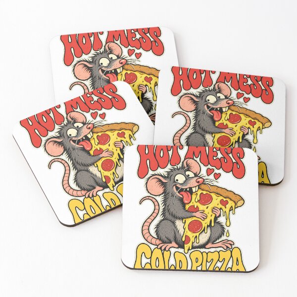 Item preview, Hot Mess Cold Pizza - Funny Rat designed and sold by about-that.