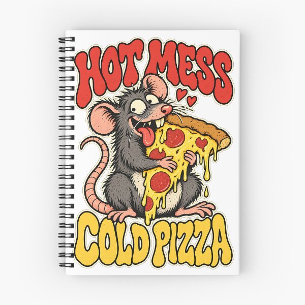 Item preview, Hot Mess Cold Pizza - Funny Rat designed and sold by about-that.