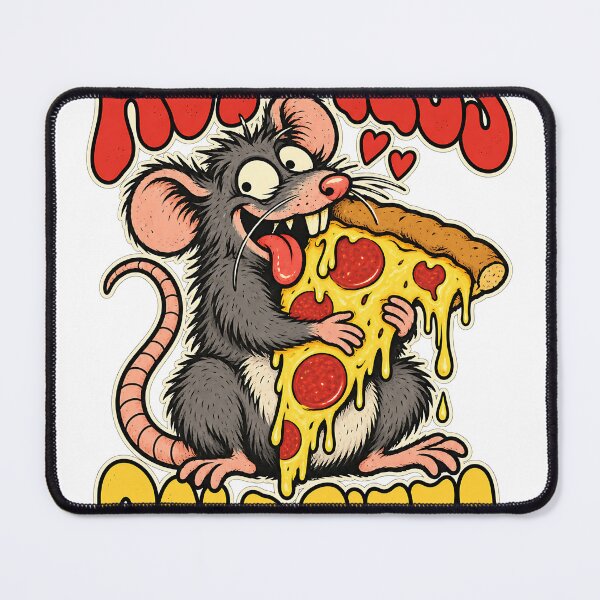 Item preview, Hot Mess Cold Pizza - Funny Rat designed and sold by about-that.