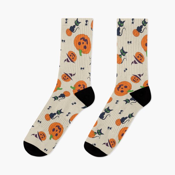Item preview, Cute Halloween Black Cats and Pumpkins Pattern designed and sold by VistaForm.